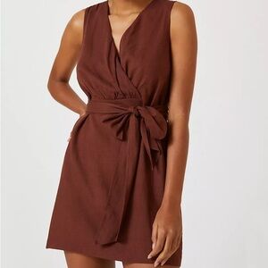 Anthropologie Linen-Blend Dress